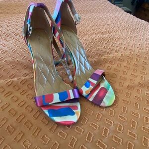 Colorful Strappy Women's Heels
